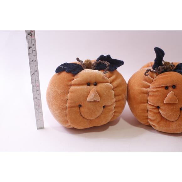 Halloween, Pumpkin, Small Plush, Lot, Orange, Holiday Decor, ~ 251120-WH 1399 - Picture 2 of 4